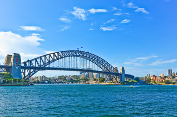 View of Sydney Harbour and Harbour Bridge