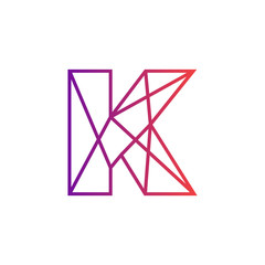 Abstract Letter K