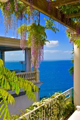 Amazing ocean view from Sorrento Italy