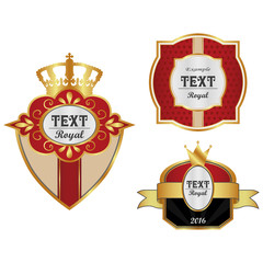Label in royal style.
