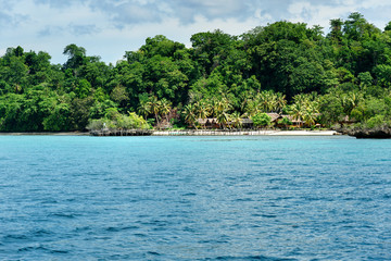 Beach on Bomba island. Togean Islands. Indonesia.