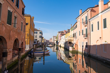 Fototapeta na wymiar City of Chioggia, the little Venice