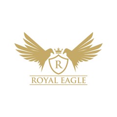 Royal Eagle With Shield Logo