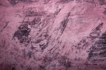 Pink Grunge background with paint brush marks.