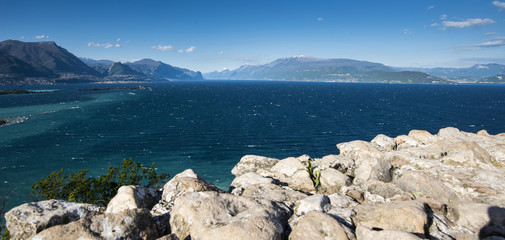 view of Lake Garda from Rock of Manerba