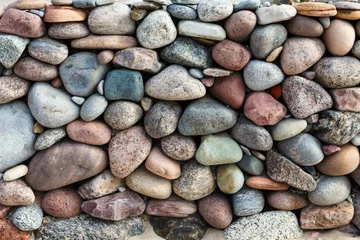 Photo sur Plexiglas Pierres vertical wall of boulders.