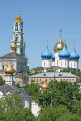 Fototapeta na wymiar MOSCOW REGION, SERGIYEV POSAD, RUSSIA - MAY 31, 2009: Trinity Lavra of St. Sergius - the largest Orthodox male monastery in Russia