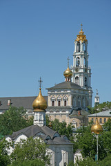 MOSCOW REGION, SERGIYEV POSAD, RUSSIA - MAY 31, 2009: Trinity Lavra of St. Sergius - the largest Orthodox male monastery in Russia