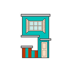 letter of the alphabet in form a house