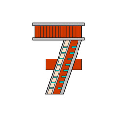 letter of the alphabet in form a house