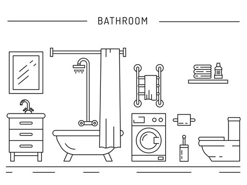 The interior of the shower room