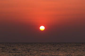 Sunset on the beach