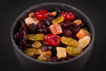 Mix variety of dried fruit