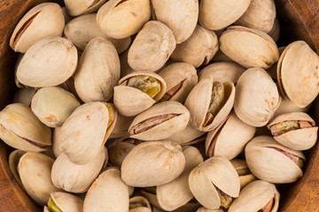 Pistachio nuts in bowl