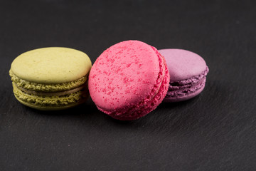 Tasty colorful macaroons
