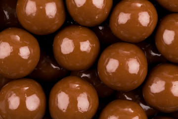 Multiple chocolate ball candies
