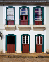 Obraz premium bright colored facade
