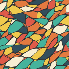 Abstract seamless pattern with chaotic lines