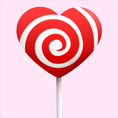 Candy heart vector