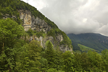 Alps in canton of Nidwalden. Switzerland