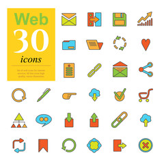 30 web color icons