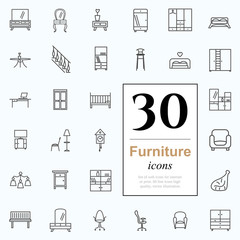 30 furniture icons