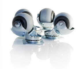 Furniture accessories - wheels on the joints