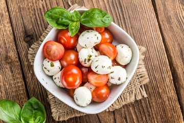 Portion of Mozzarella with Tomatoes
