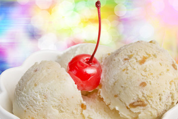 Ice cream close up