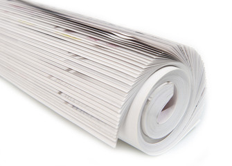 Rolled up magazine
