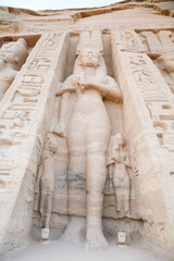 Nefertari great sculpture in Abu Simbel