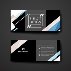 Set of modern design banner template in abstract style