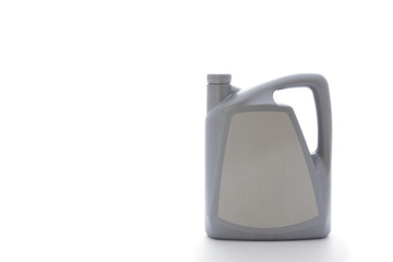 Gallon oil isolated on white background
