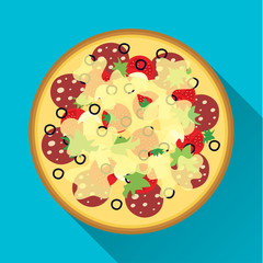 Pizza flat design