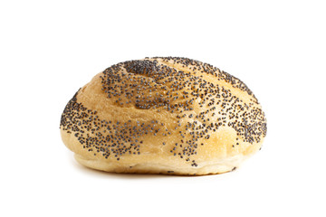 fresh bun with black sesame seeds