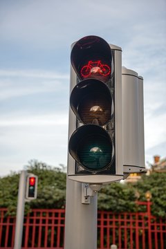 Traffic light closeup