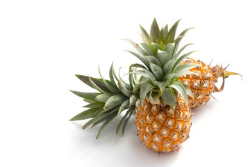 Pineapple isolated on white background