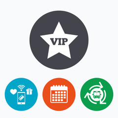 Vip sign icon. Membership symbol.