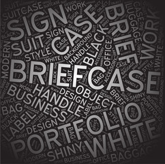 Briefcase,Word cloud art background