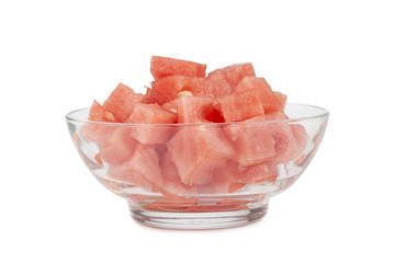 bowl of watermelon chunks