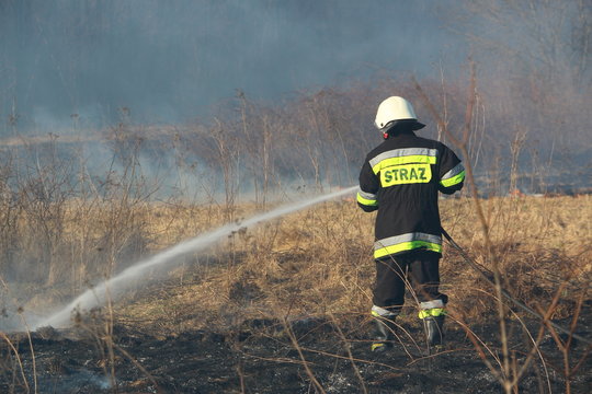 Pożar traw