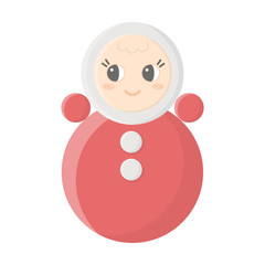 Roly Poly cartoon icon. Illustration for web and mobile design.