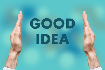 Businessmen from both hands 