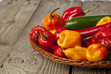colorful fresh bell peppers