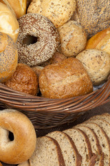 variety of delicious bread