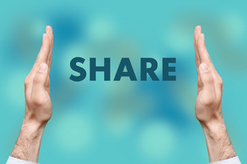 Businessmen from both hands 