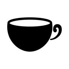 tea coffee cup hot drinks simple black icon