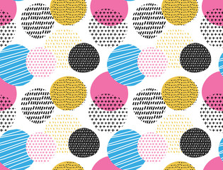 abstract dot doodle pattern
