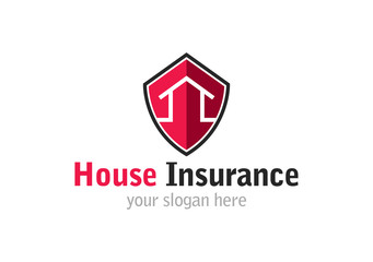 House insurance logo template