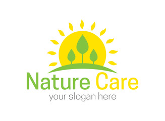 Nature care logo template